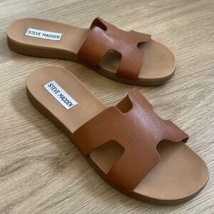 Steve Madden Cognac Sandals size 6M